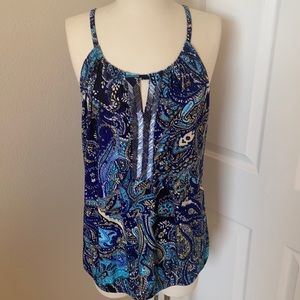 INC Blue Top Size XL